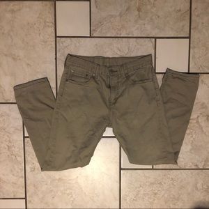 Levi's 508 straight khaki pants